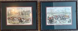 lot 52 image: English Equestrian Hunt Lithographs