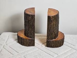 lot 124 image: Live Edge Branch Bookends