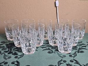 lot 61 image: Waterford Fine Crystal Water Glass Set - 11