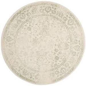 lot 13 image: Adirondack IvorySage 6 ft. x 6 ft. Round Border Area Rug
