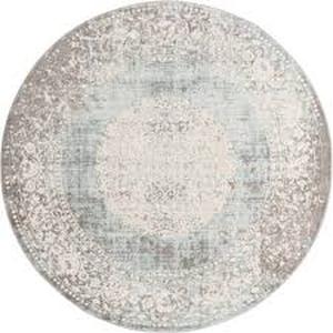 lot 17 image: New Classical Olwen Light Blue 6 0 x 6 0 Round Rug