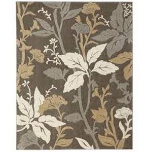 lot 37 image: Blooming Flowers Gray 5 ft. x 7 ft. Area Rug