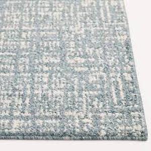 Light Blue/White 5 ft. x 7 ft. Abstract Area Rug