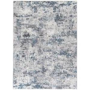 lot 6 image: Adare Blue 7 ft. x 9 ft. Painterly Polyester Area Rug