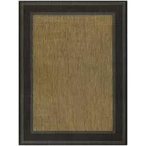 lot 8 image: BlackBrown 5 x 7 Border IndoorOutdoor Area Rug