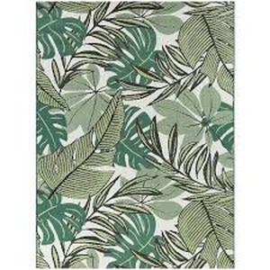 lot 54 image: Green 7 ft. x 9 ft. Botanical IndoorOutdoor Patio Area Rug