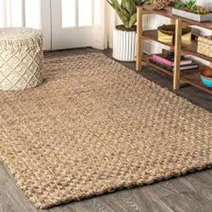 lot 46 image: Raleigh Jute Boucle Natural 6 ft. x 9 ft. Area Rug