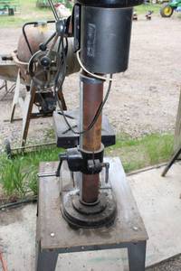 lot 34 image: Used Industrial Drill Press with Adjustable Table