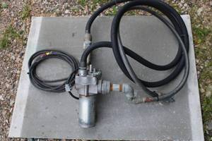 lot 37 image: Used Commercial Fuel Transfer Pump with Hoses and Fittings
