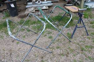 lot 39 image: Set of 3 Used Siding Sawhorses and Workbench Stand