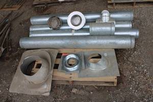 lot 40 image: Collection of Galvanized HVAC Ducting and Fittings