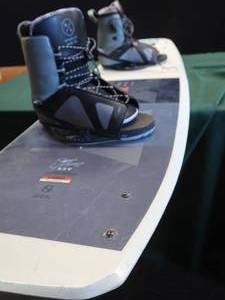 lot 39 image: MURRAY WAKE BOARD WITH BINDINGS AND BOOTS
