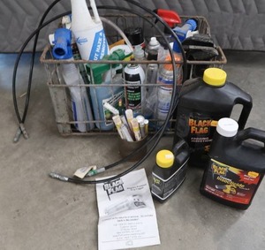 lot 107 image: VARIOUS LAWN AND GARDEN CHEMICLES PLUS MORE