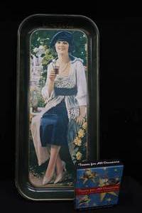 lot 156 image: VINTAGE COCA COLA TRAY AND BONUS CARDS