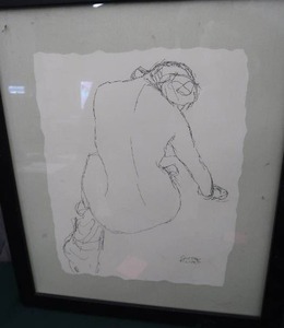 lot 157 image: FRAMED PRINT BY GUSTAV KLIMT