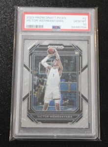 lot 6 image: 2023-24 Prizm Draft Victor Wembanyama #2 Rookie Card PSA 10