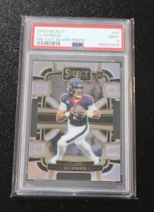 lot 13 image: 2023 Select Die Cut Silver Prizm CJ Stroud #41 PSA 9