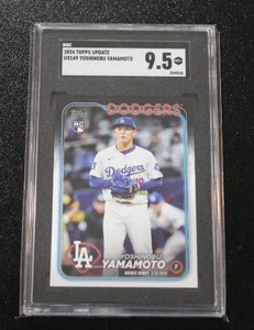 lot 17 image: 2024 Topps Update Yoshinobu Yamamoto #149 Rookie Card SGC 9.5