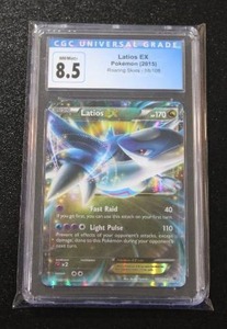 lot 18 image: 2015 Pokemon Roaring Skies Latios EX #58108 CGC 8.5