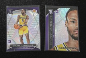 lot 31 image: 2024-25 Totally Certified Bronny James Jr. Rookie Card Lot  2 Rookie Cards