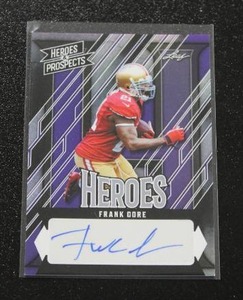 lot 33 image: 2024 Leaf Heroes & Prospects Heroes Frank Gore Autograph 2425  Only 25 Exist