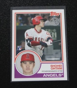 lot 60 image: 2018 Topps 1983 Shohei Ohtani #83-1 Rookie Card
