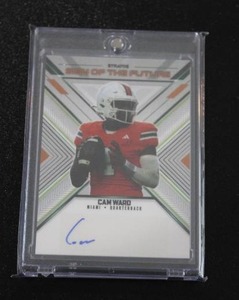 lot 62 image: 2024 Stratos Sign of the Future Cam Ward Autograph Rookie Card 710  Only 10 Exist
