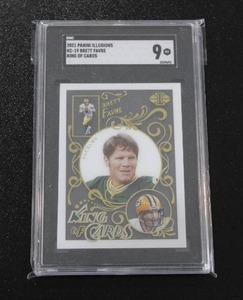 lot 66 image: 2021 Illusions King of Cards Brett Favre #KC-19 SGC 9