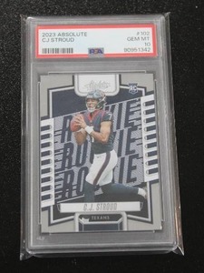 lot 68 image: 2023 Absolute CJ Stroud #102 Rookie Card PSA 10