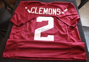 lot 81 image: Texas A&M Michael Clemons Custom Autograph Jersey JSA COA #TT48075