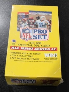 lot 87 image: 1990 Pro Set Football Series 2 Factory Sealed Hobby Box  36 Packs