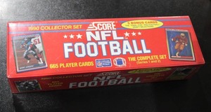 lot 91 image: 1990 Score Football Factory Sealed Complete Set
