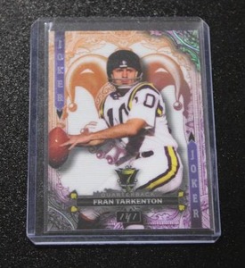 lot 99 image: 2024 Wild Card 7 Card Stud Fran Tarkenton 11  Only 1 Exist