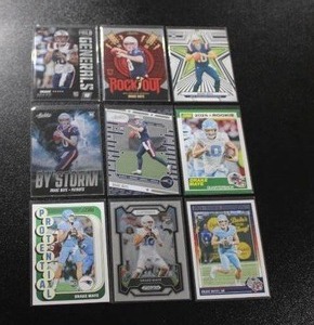 lot 109 image: 2024 Drake Maye Football Card Rookie Card  9 Rookie Cards