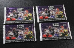 lot 112 image: 2021 Premier Draft Football Unopened Pack Lot  4 Packs