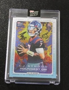 lot 114 image: 2024 Topps Now CJ Stroud Youngest QB #CJ2