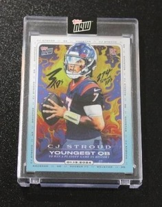 lot 115 image: 2024 Topps Now CJ Stroud Youngest QB #CJ2