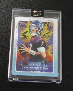 lot 118 image: 2024 Topps Now CJ Stroud Youngest QB #CJ2