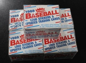 lot 119 image: 1988 Fleer Update Baseball Factory Sealed Set Lot  5 Sets  John Smoltz & Roberto Alomar Rookie