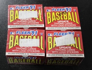 lot 124 image: 1991 Fleer Update Baseball Complete Set  4 Sets  Jeff Bagwell & Ivan Rodriguez Rookie