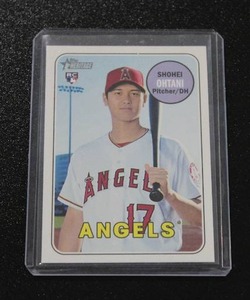 lot 159 image: 2018 Topps Heritage Shohei Ohtani #600 Rookie Card