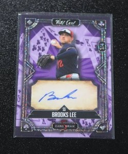 lot 189 image: 2024 Wild Card 5 Card Draw Brooks Lee Autograph 34  Only 4 Exist