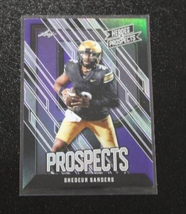 lot 190 image: 2024 Leaf Heroes & Prospects Shedeur Sanders #121 1349  Only 49 Exist
