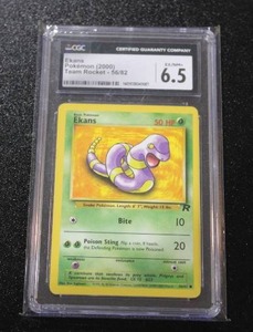 lot 230 image: 2000 Pokmeon Team Rocket Ekans #5682 CGC 6.5