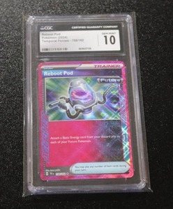 lot 236 image: 2024 Pokemon Temporal Forces Reebot Pod #158162 CGC 10