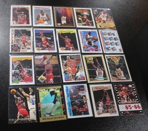 lot 249 image: Michael Jordan Basketball Card Lot  20 Different Cards