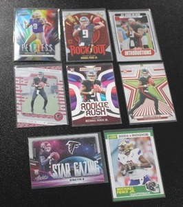 lot 257 image: 2024 Michael Penix Jr. Rookie Card Lot  8 Rookie Cards