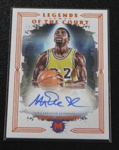 lot 268 image: 2024 Topps Legends of the Court Magic Johnson Autograph 1925  Only 25 Exist