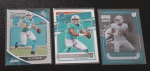 lot 289 image: 2020 Tua Tagvailoa Rookie Card Lot  3 Rookie Cards