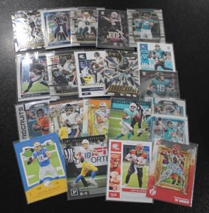 lot 290 image: Quarterback Rookie Card Lot  20 Cards  Burrow - Herbert - Tagvailoa - Fields - Lawrence - Jones